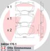 ZIMMERMANN 24024.170.1 (240241701) Brake Pad Set, disc brake
