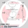 ZIMMERMANN 21486.190.2 (214861902) Brake Pad Set, disc brake
