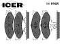 ICER 140968 Brake Pad Set, disc brake