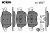 ICER 181567 Brake Pad Set, disc brake