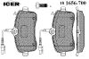 ICER 181656-700 (181656700) Brake Pad Set, disc brake