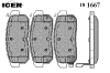 ICER 181667 Brake Pad Set, disc brake