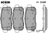 ICER 181668 Brake Pad Set, disc brake
