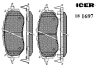 ICER 181697 Brake Pad Set, disc brake