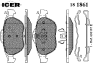 ICER 181861 Brake Pad Set, disc brake