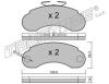TRUSTING 057.0 (0570) Brake Pad Set, disc brake