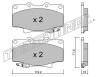 TRUSTING 156.0 (1560) Brake Pad Set, disc brake