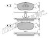 TRUSTING 159.1 (1591) Brake Pad Set, disc brake