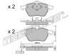 TRUSTING 188.2 (1882) Brake Pad Set, disc brake