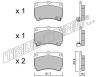 TRUSTING 203.0 (2030) Brake Pad Set, disc brake