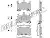 TRUSTING 205.0 (2050) Brake Pad Set, disc brake