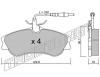 TRUSTING 226.0 (2260) Brake Pad Set, disc brake