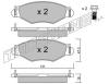 TRUSTING 263.1 (2631) Brake Pad Set, disc brake
