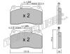 TRUSTING 297.2 (2972) Brake Pad Set, disc brake