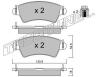 TRUSTING 322.0 (3220) Brake Pad Set, disc brake