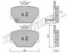 TRUSTING 350.0 (3500) Brake Pad Set, disc brake