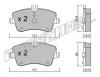 TRUSTING 351.0 (3510) Brake Pad Set, disc brake