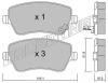 TRUSTING 501.1 (5011) Brake Pad Set, disc brake