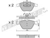 TRUSTING 574.6 (5746) Brake Pad Set, disc brake