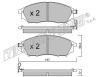 TRUSTING 835.0 (8350) Brake Pad Set, disc brake