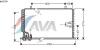 AVA QUALITY COOLING BW5184 Condenser, air conditioning