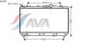 AVA QUALITY COOLING DW2052 Radiator, engine cooling