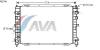 AVA QUALITY COOLING FD2346 Radiator, engine cooling