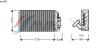 AVA QUALITY COOLING MSV001 Evaporator, air conditioning