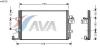AVA QUALITY COOLING VW5176 Condenser, air conditioning