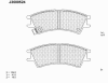 NIPPARTS J3600524 Brake Pad Set, disc brake