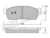 fri.tech. 455.0 (4550) Brake Pad Set, disc brake