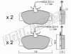 fri.tech. 074.3 (0743) Brake Pad Set, disc brake