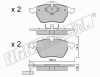 fri.tech. 188.2 (1882) Brake Pad Set, disc brake