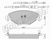 fri.tech. 340.0 (3400) Brake Pad Set, disc brake