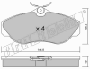 fri.tech. 359.0 (3590) Brake Pad Set, disc brake