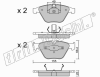 fri.tech. 574.0 (5740) Brake Pad Set, disc brake