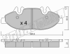 fri.tech. 591.0 (5910) Brake Pad Set, disc brake