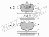 fri.tech. 691.0 (6910) Brake Pad Set, disc brake