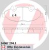 ZIMMERMANN 24007.210.1 (240072101) Brake Pad Set, disc brake