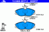 ATE 13.0460-2817.2 (13046028172) Brake Pad Set, disc brake