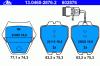 ATE 13.0460-2876.2 (13046028762) Brake Pad Set, disc brake