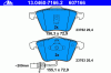 ATE 13.0460-7166.2 (13046071662) Brake Pad Set, disc brake