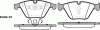 ROADHOUSE 2857.10 (285710) Brake Pad Set, disc brake