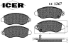 ICER 141367 Brake Pad Set, disc brake