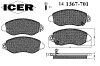 ICER 141367-701 (141367701) Brake Pad Set, disc brake