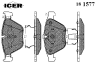 ICER 181577 Brake Pad Set, disc brake
