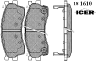 ICER 181610 Brake Pad Set, disc brake