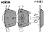 ICER 181612 Brake Pad Set, disc brake