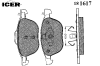 ICER 181617 Brake Pad Set, disc brake