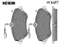 ICER 181657 Brake Pad Set, disc brake